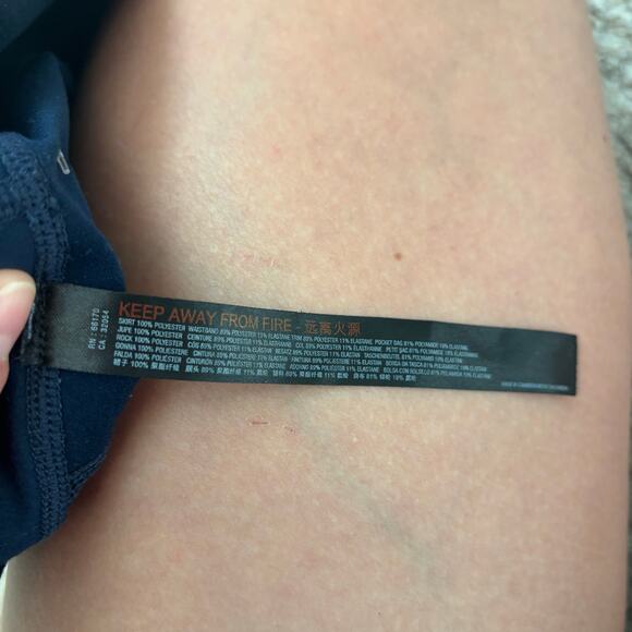 Free People Movement See You On The Court Skort Midnight Navy Athletic Tennis M - Picture 7 of 10